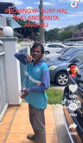 清潔工被男居民喝止。(互聯網)