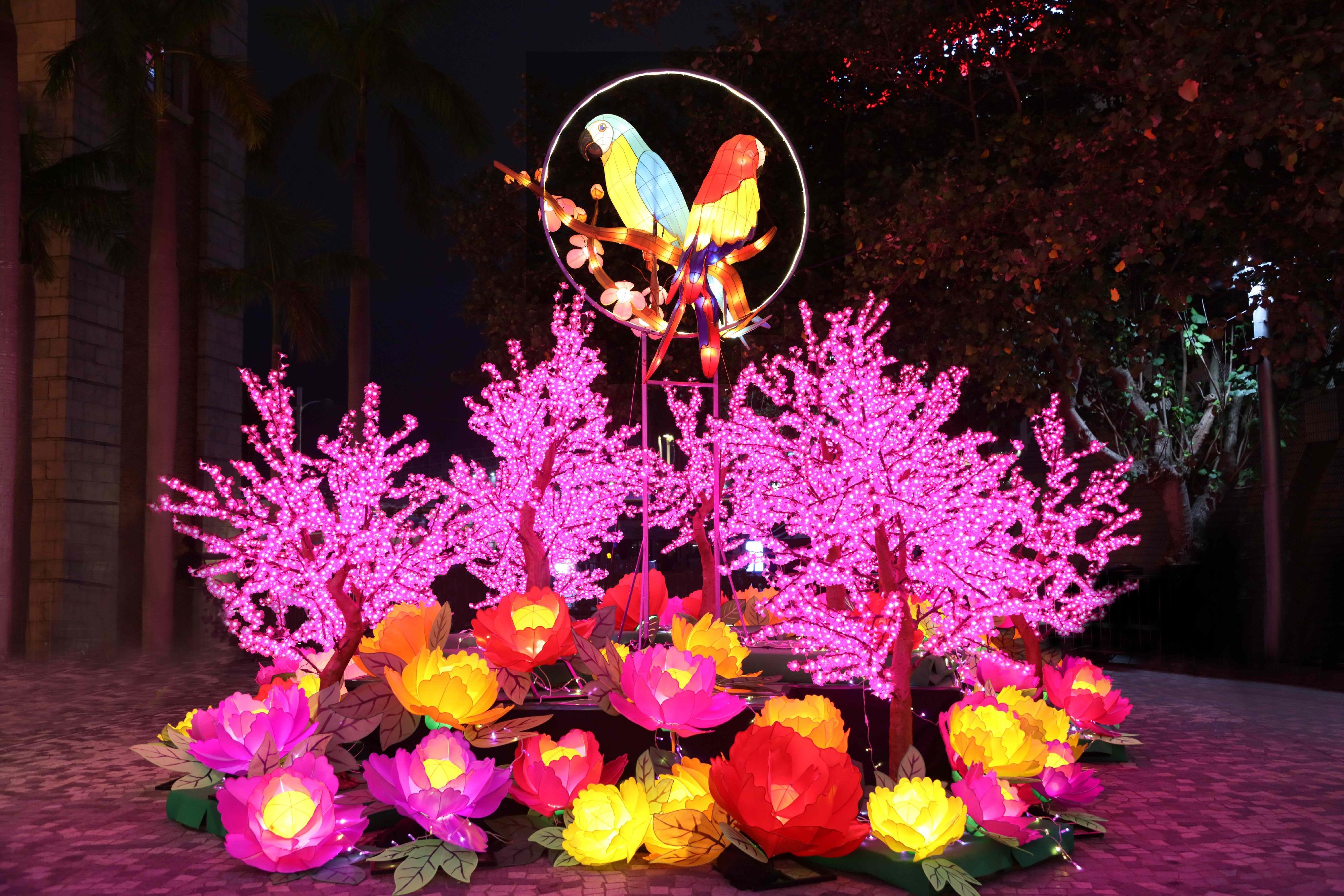 康文署在3區舉辦元宵綵燈會。(康文署提供)