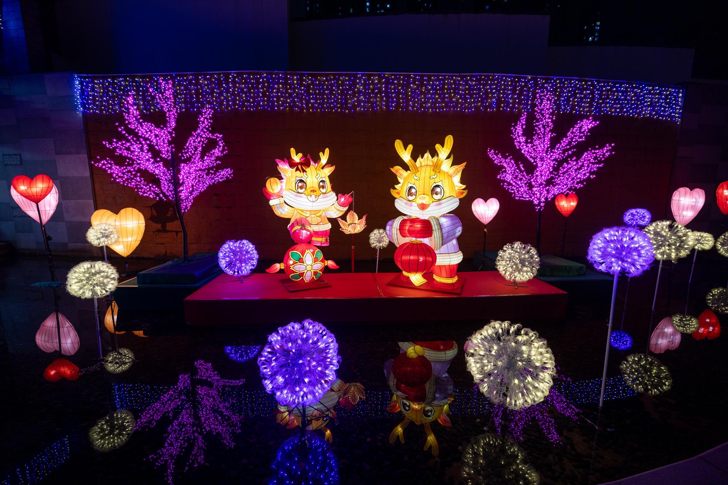 康文署在3區舉辦元宵綵燈會。(康文署提供)