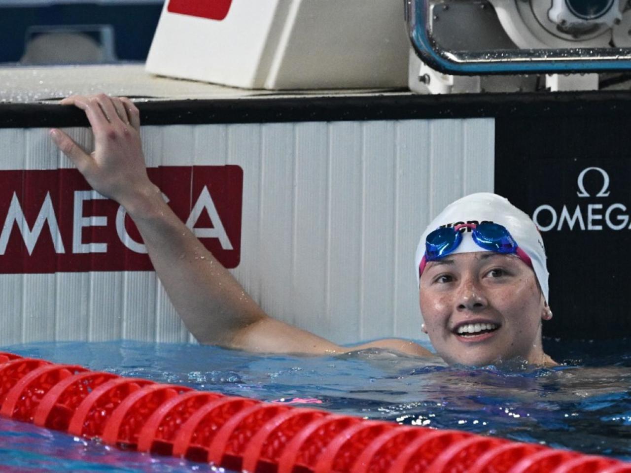 香港「女飛魚」何詩蓓(Siobhan)將力爭世界長池錦標賽第二金。(美聯社)