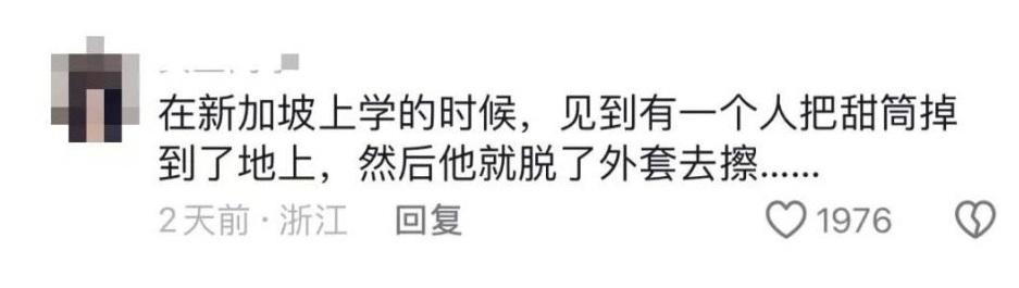 內地網友在新加坡的所見所聞。(互聯網)