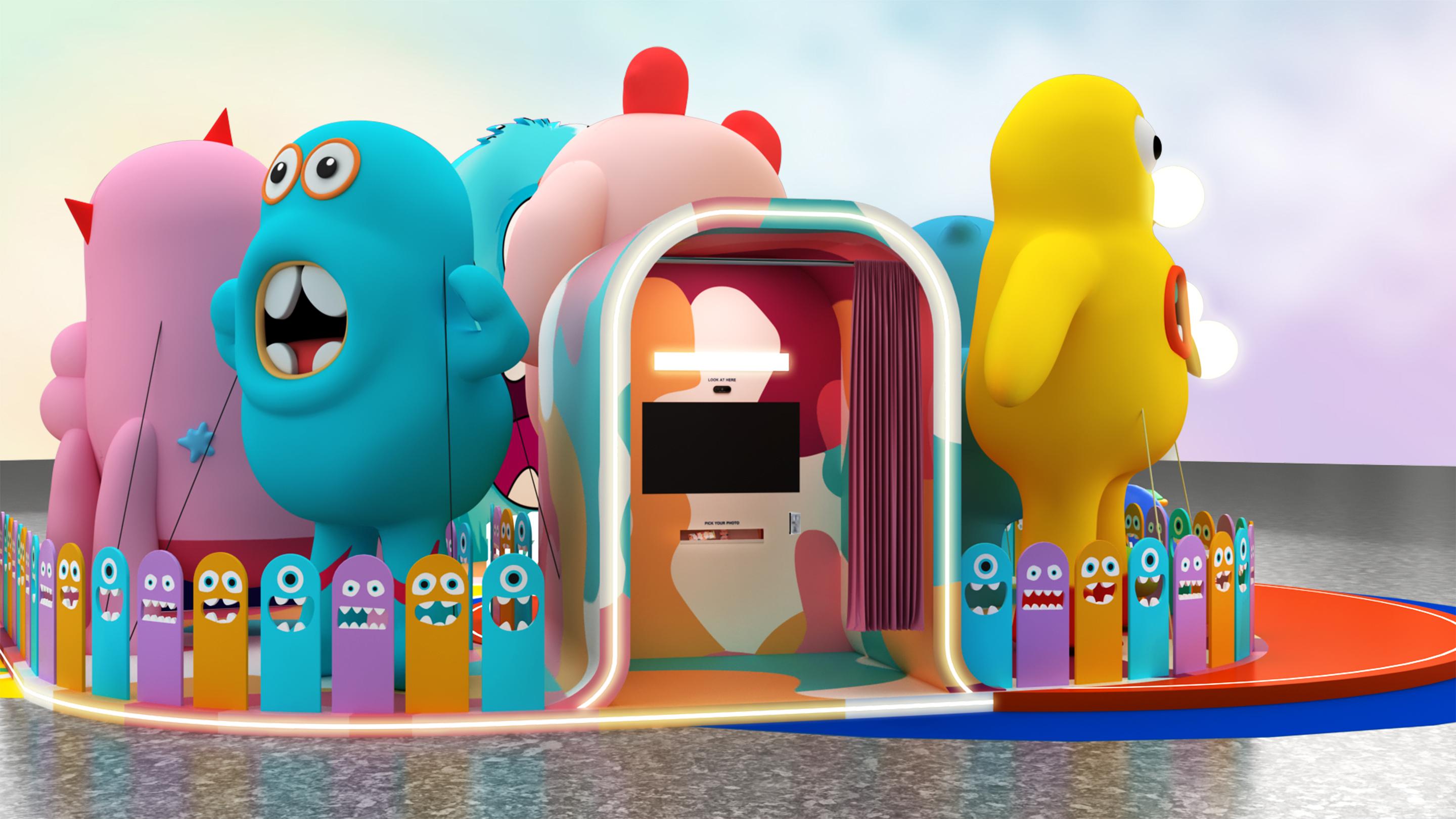 「AIRSIDE星際怪獸樂園」怪誕自拍館.