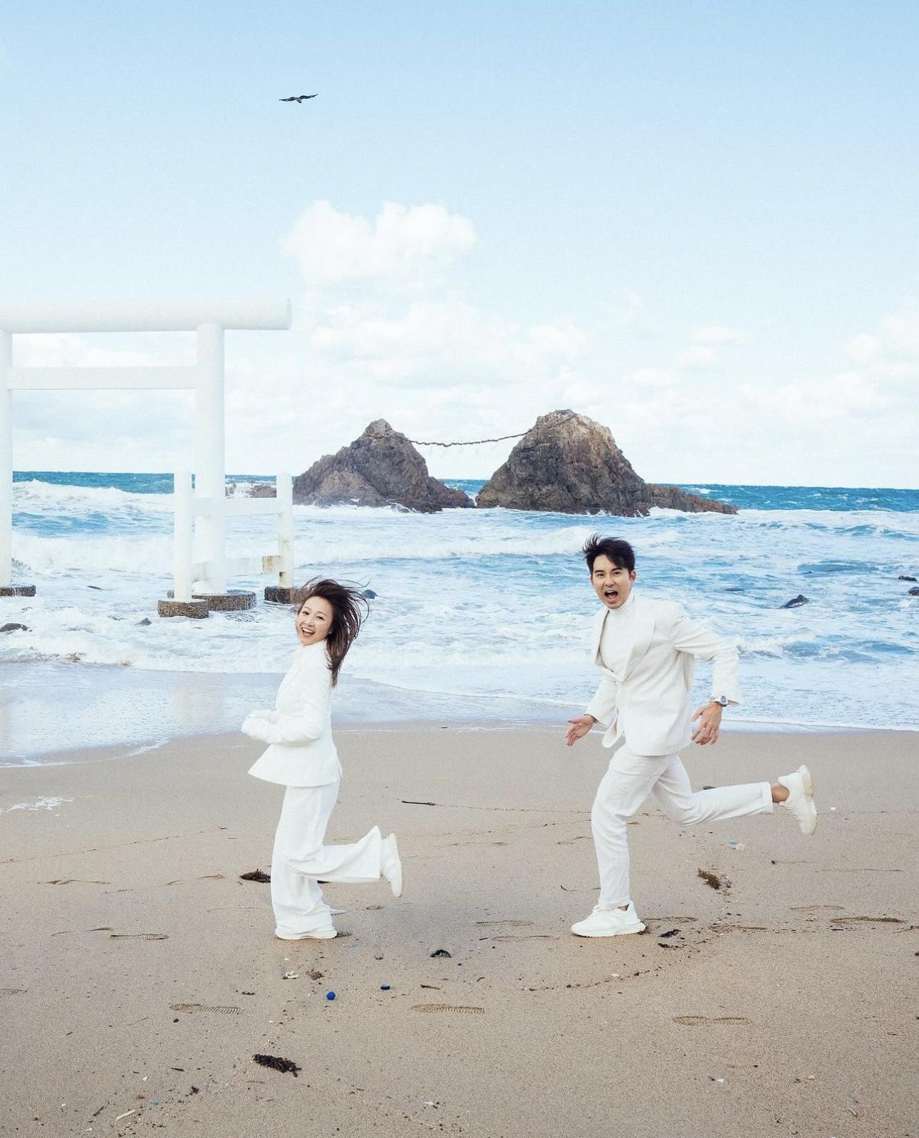 黃美棋與鍾健威快閃福岡兩日一夜一夜拍婚照。