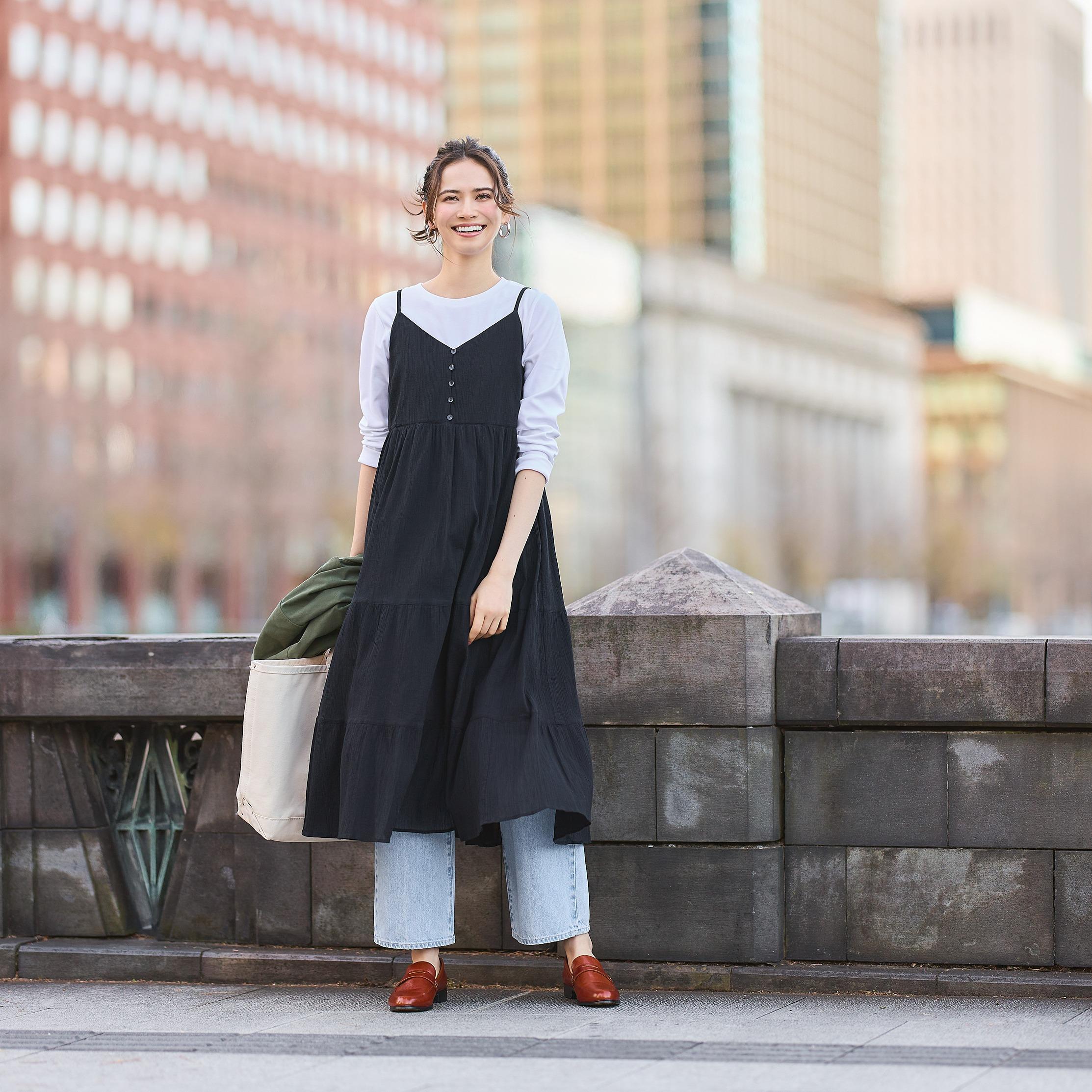 棉質吊帶連身裙