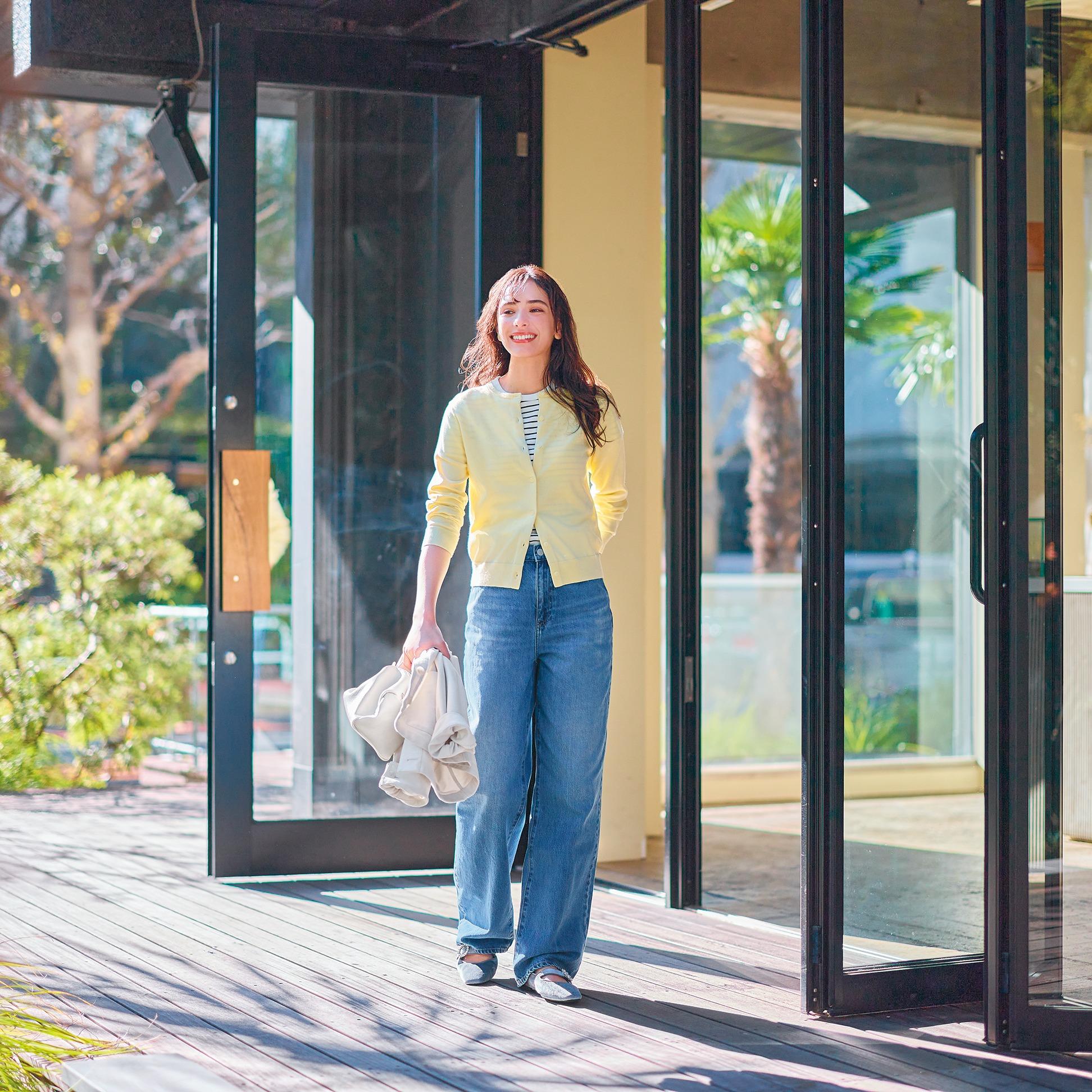 寬版直腳牛仔褲