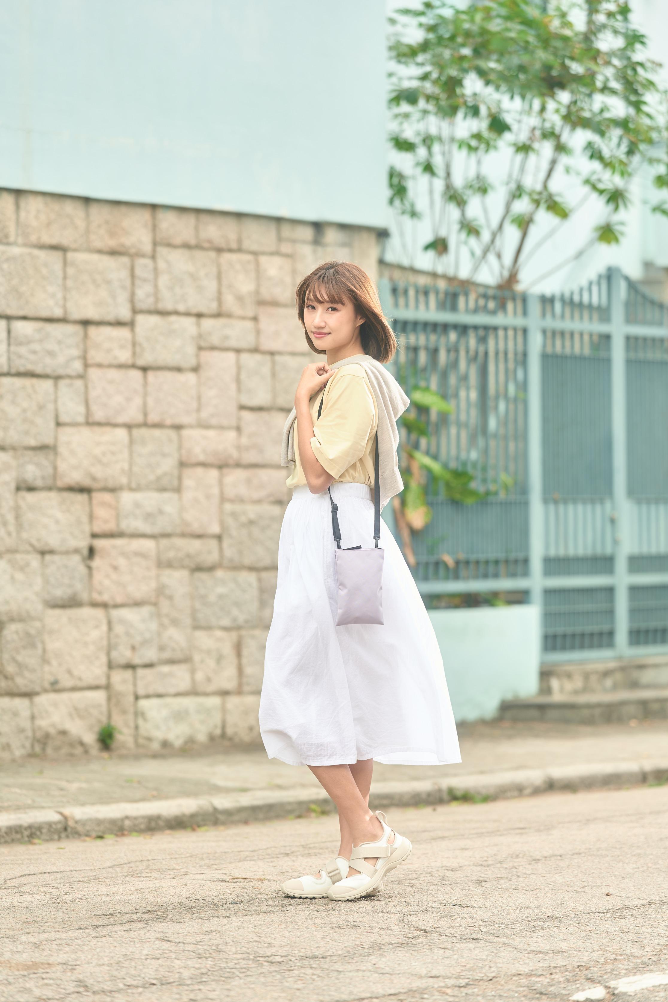 女裝有機棉混涼感抗紫外線 $158 圓領寬鬆短袖T裇