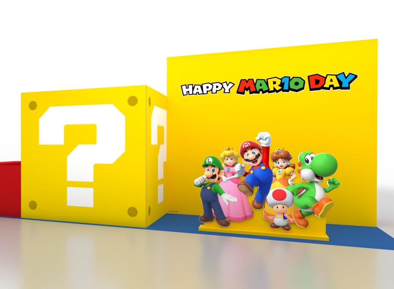 MAR10 DAY主題燈箱及特色牆 瑪利歐見面會