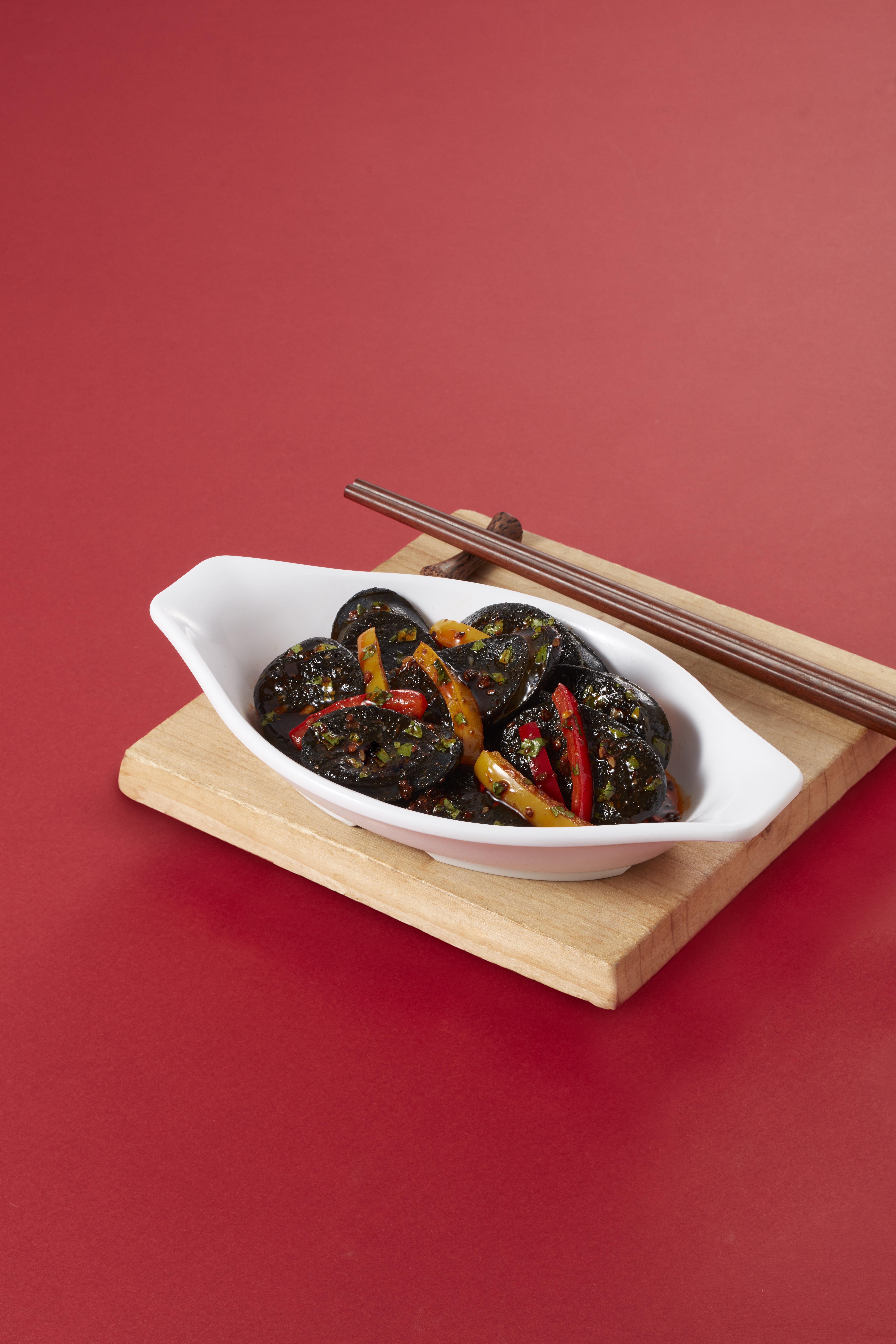 烤烤味彩椒墨汁腸