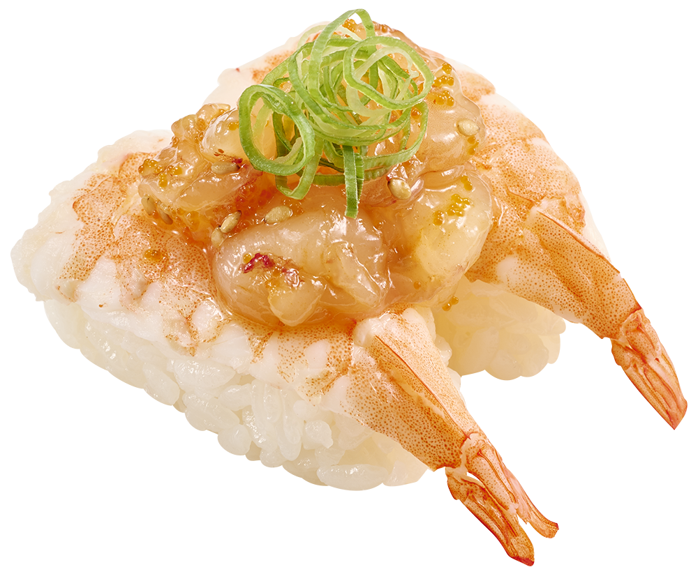 熟蝦配生拌赤蝦 17元