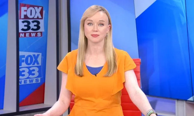 在美國路易斯安那州的地方電視台KMSS FOX 33,女主播Alexandra Meachum播報鳥山明去世消息時,更特意穿上代表孫悟空戰鬥服裝的橙色外衣及藍色內衣致敬。她自言一直是《龍珠》的超級粉絲。(影片截圖)