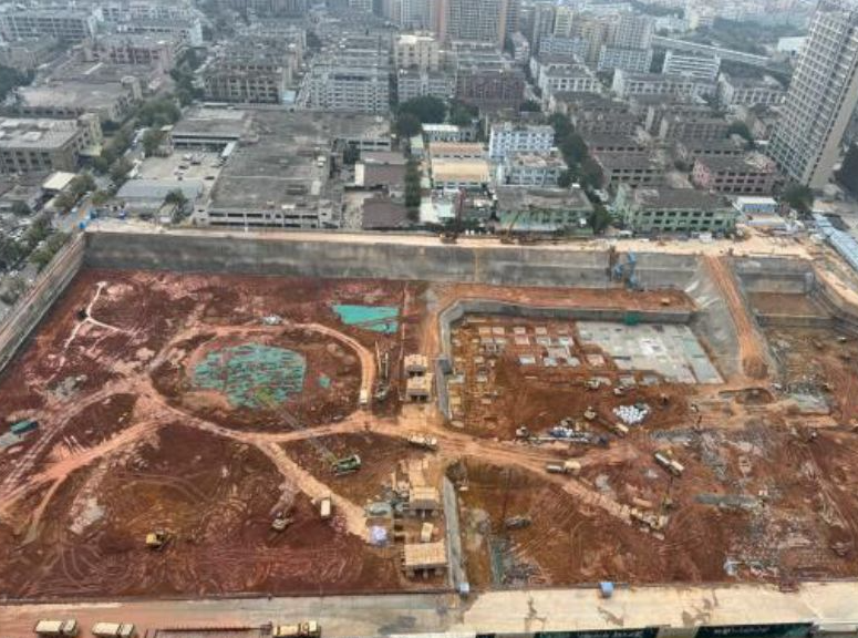 山姆超市寶安店工地。(小紅書)