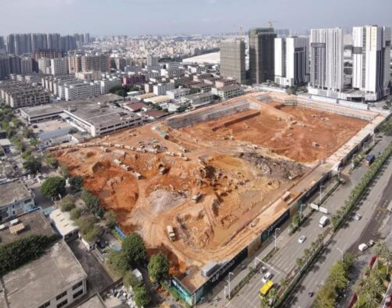 山姆超市寶安店工地。(小紅書)