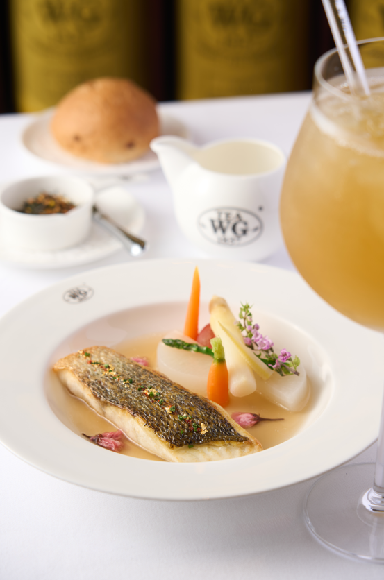 Tea WG精心設計的全新「春之頌」嘗味餐單呈現多款糅合茶香的精緻菜式。