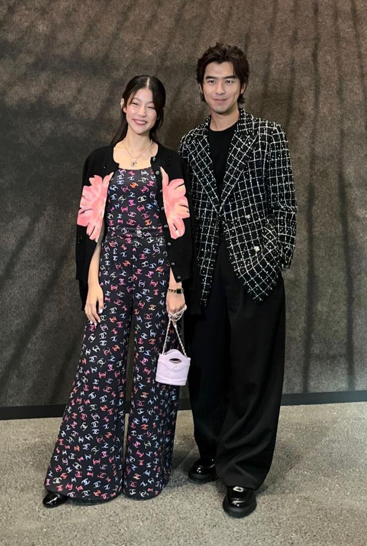 陳柏霖跟賣座泰片《第151個朋友》女主角Baipor合照。