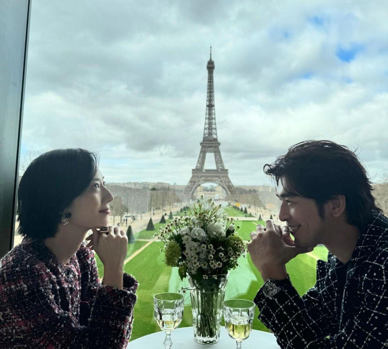 陳柏霖與桂綸鎂獲Chanel邀請出席巴黎時裝周。