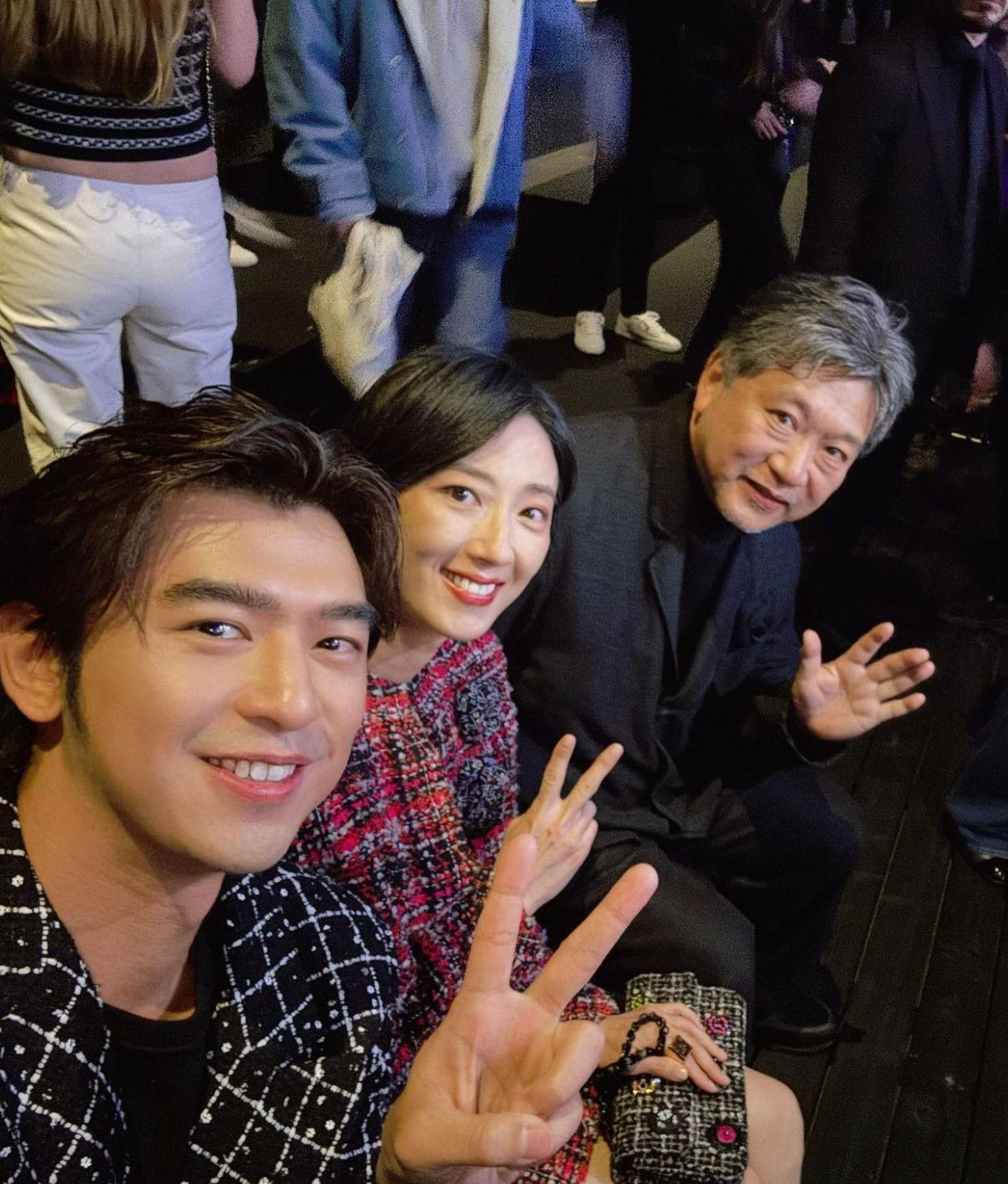 陳柏霖與桂綸鎂向日本名導是枝裕和集郵。