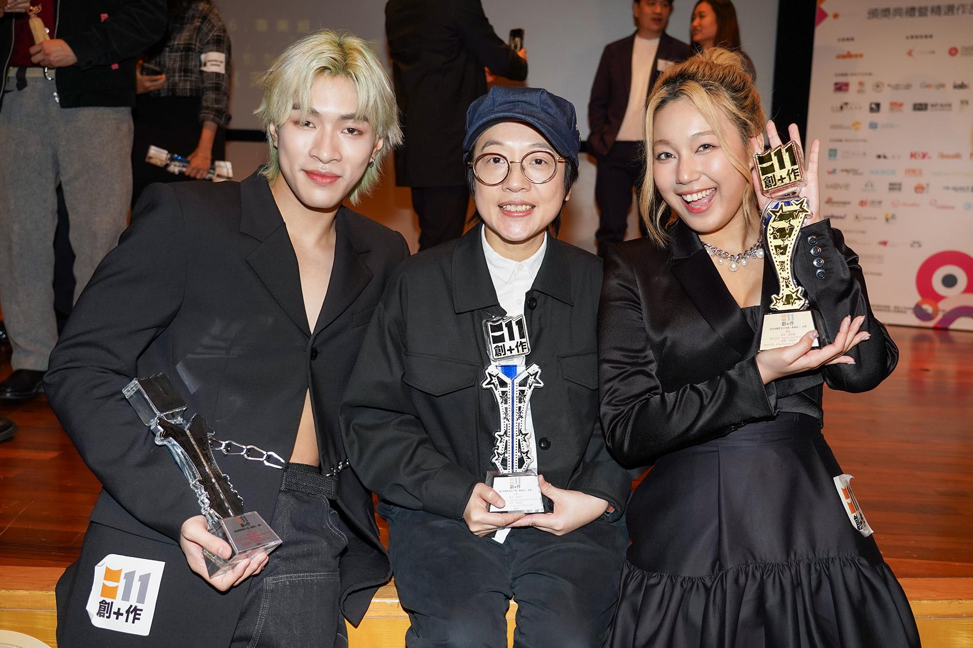 鄧家杰也有到場跟團隊分享喜悅。