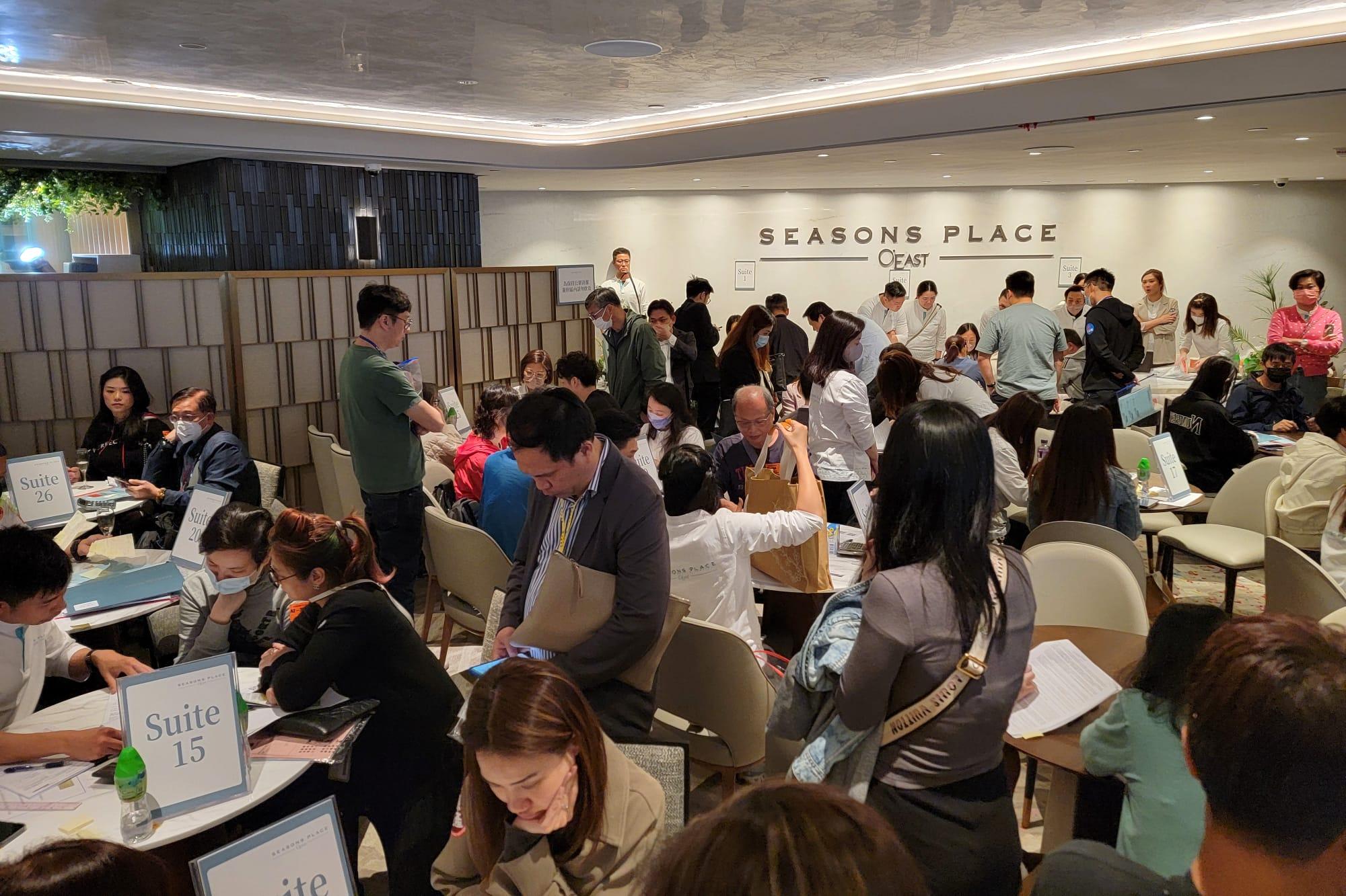 周末新盤成交旺 按周大漲逾兩成 SEASONS PLACE沽368伙佔72%|一手市況