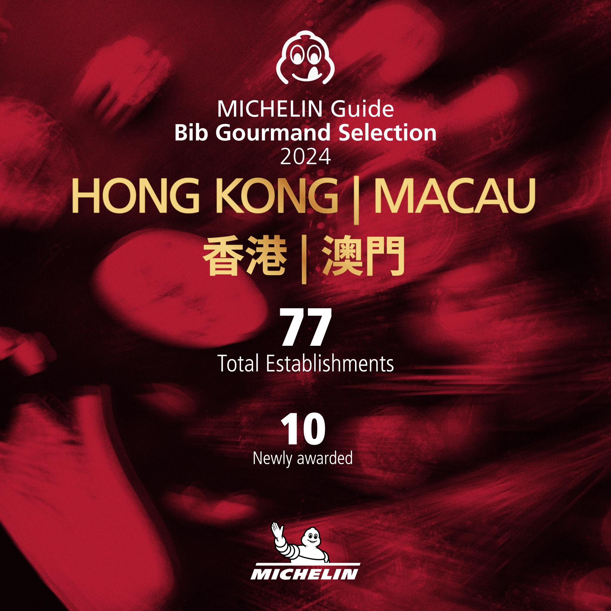 《香港澳門米芝蓮指南 2024》必比登推介名單