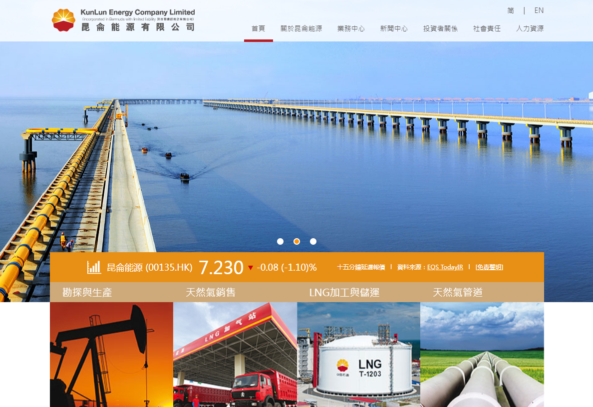 昆侖能源行業發展潛力將進一步釋放