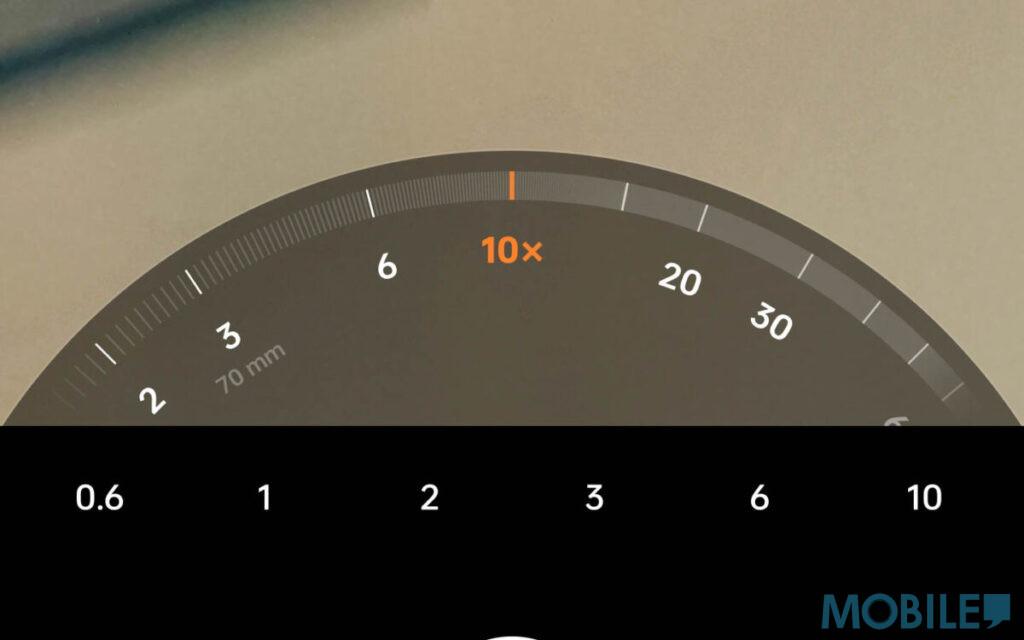 方便單手操作的虛擬轉盤數碼變焦介面