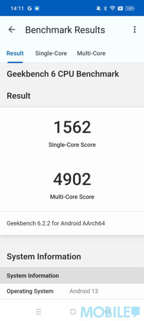 《Antutu》V10 獲逾 142 萬分,在同級裝置當中表現不錯