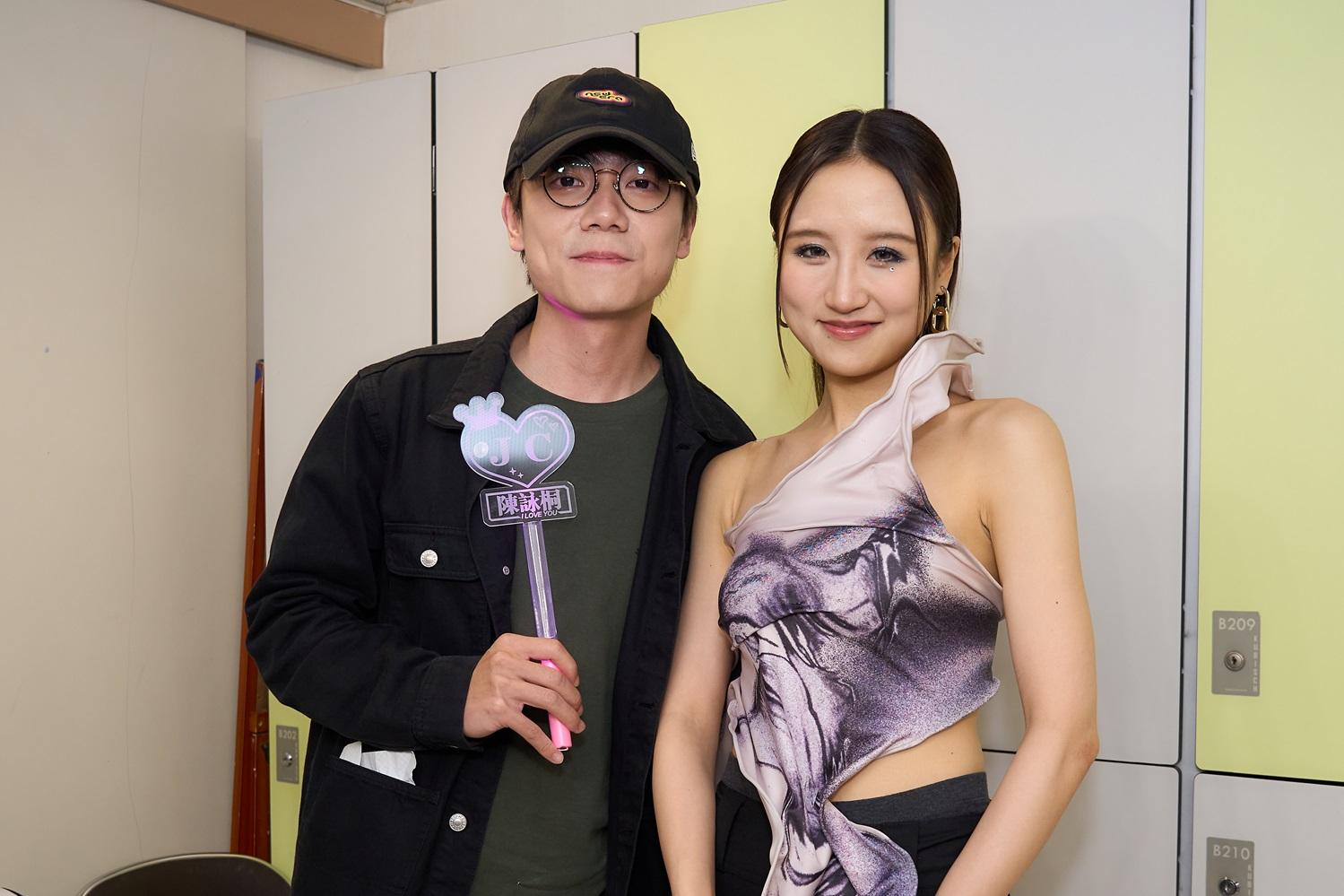 JC陳詠桐翻唱《時光倒流一句話》,獲原唱林家謙打氣。