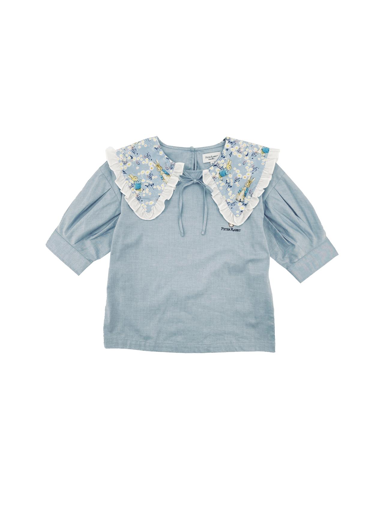 Chevignon x Peter Rabbit 可拆卸領口牛仔襯衫 $759