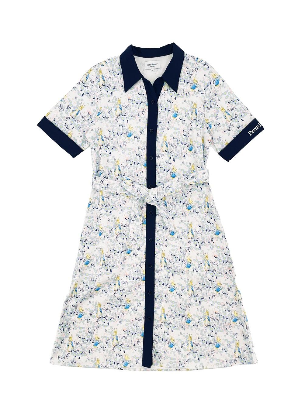 Chevignon x Peter Rabbit 全印花襯衫連衣裙 $899