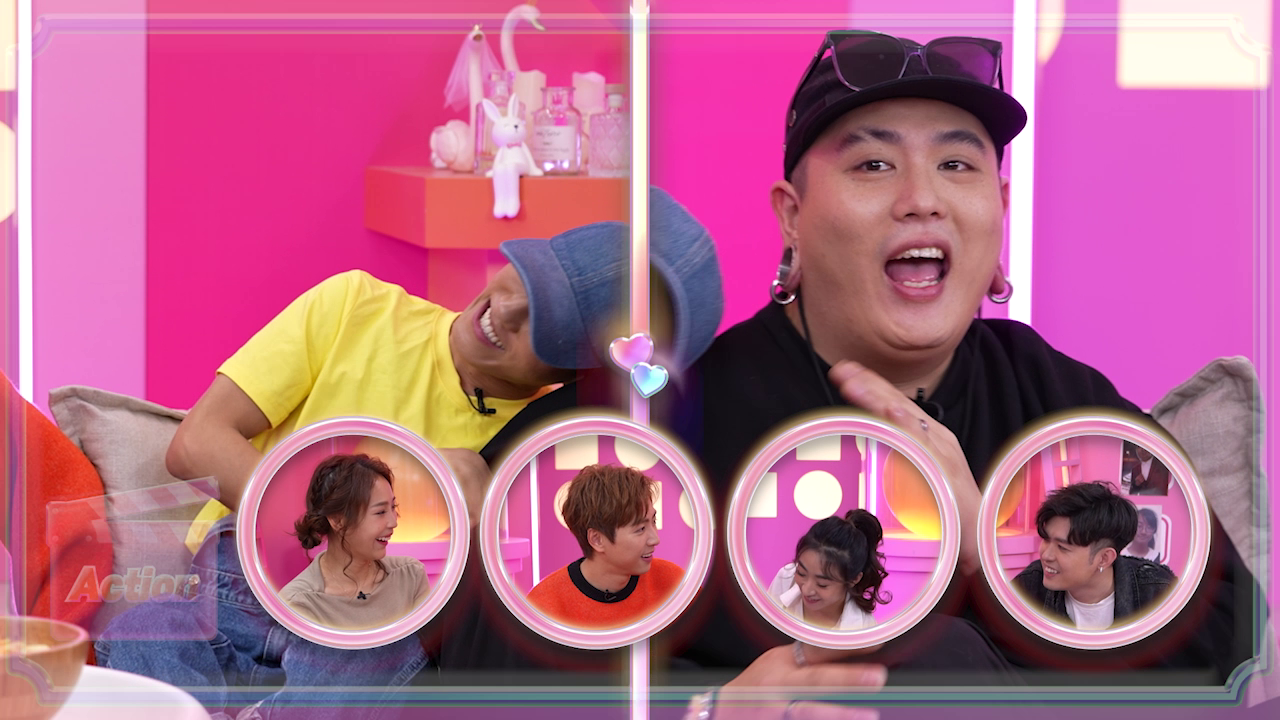 Koba做節目依然投入,扮迷戀偶像的fans。