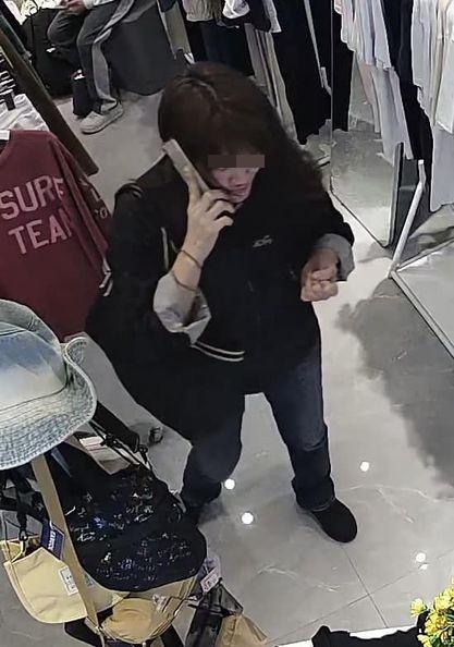 上水彩園廣場一間時裝店遭賊人盜竊價值約900元的波鞋。(上水人大聯盟fb圖)