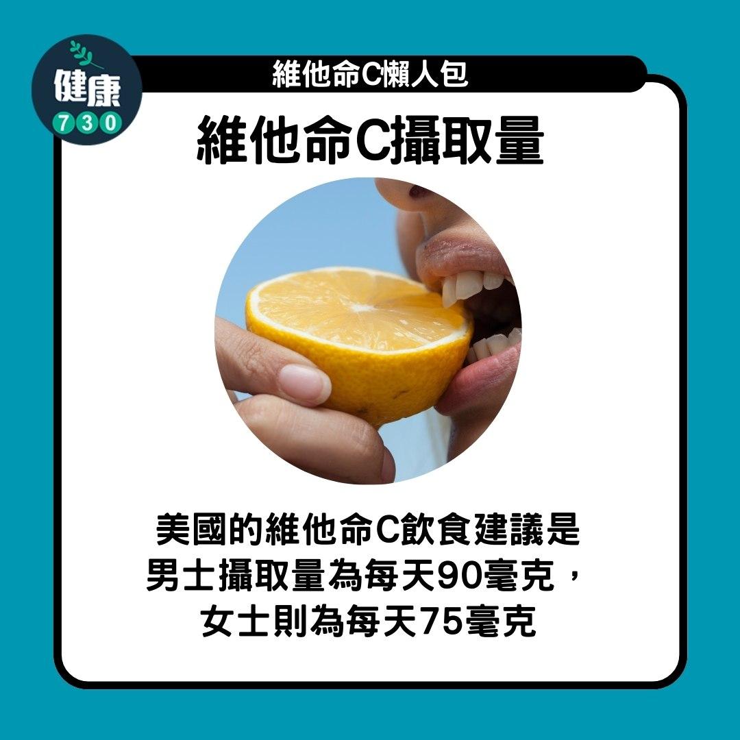 維他命C|維他命C攝取量(am730製圖)