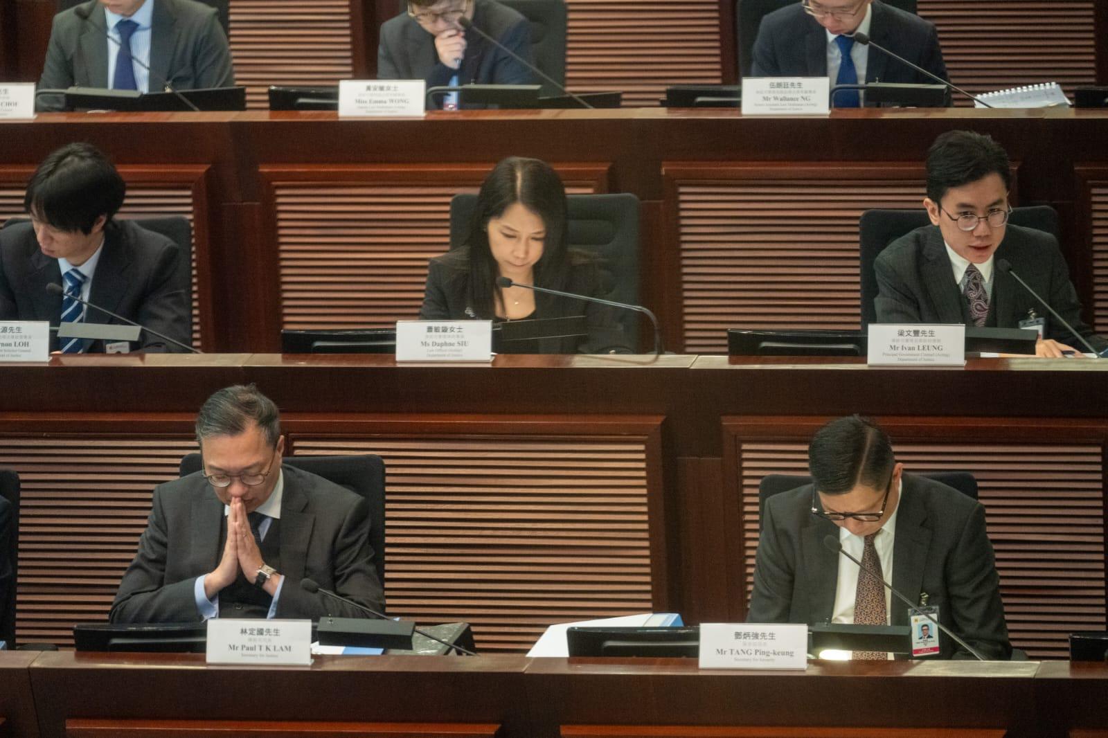 23條立法|法案委員會完成審議修正案。(陳奕釗攝)