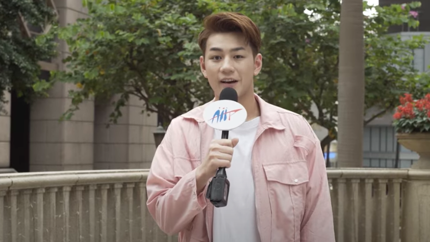 Jeffrey魏浚笙7年前街訪片出土,片名為青少年抑鬱症你知多少(網上截圖)