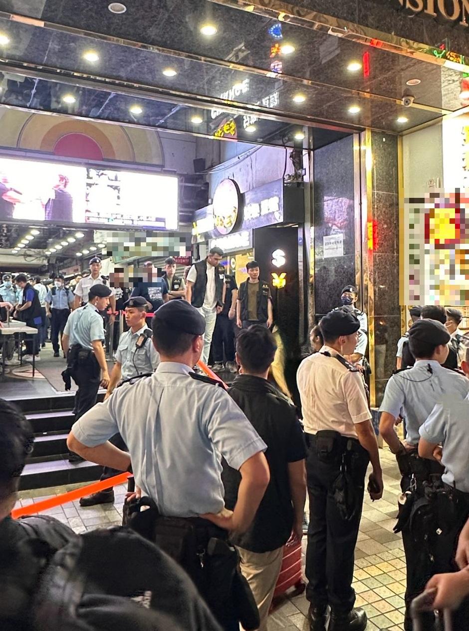 警展開「逸影」行動 擊搜查全港罪惡黑點 拘205人 (警方提供)