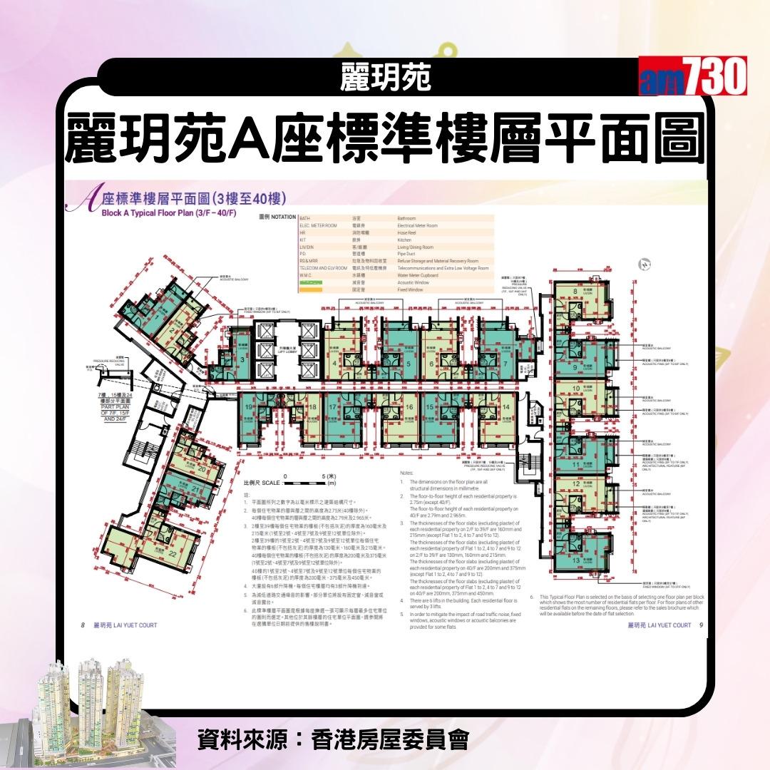 綠置居2023 麗玥苑|A座標準樓層平面圖(am730製圖)