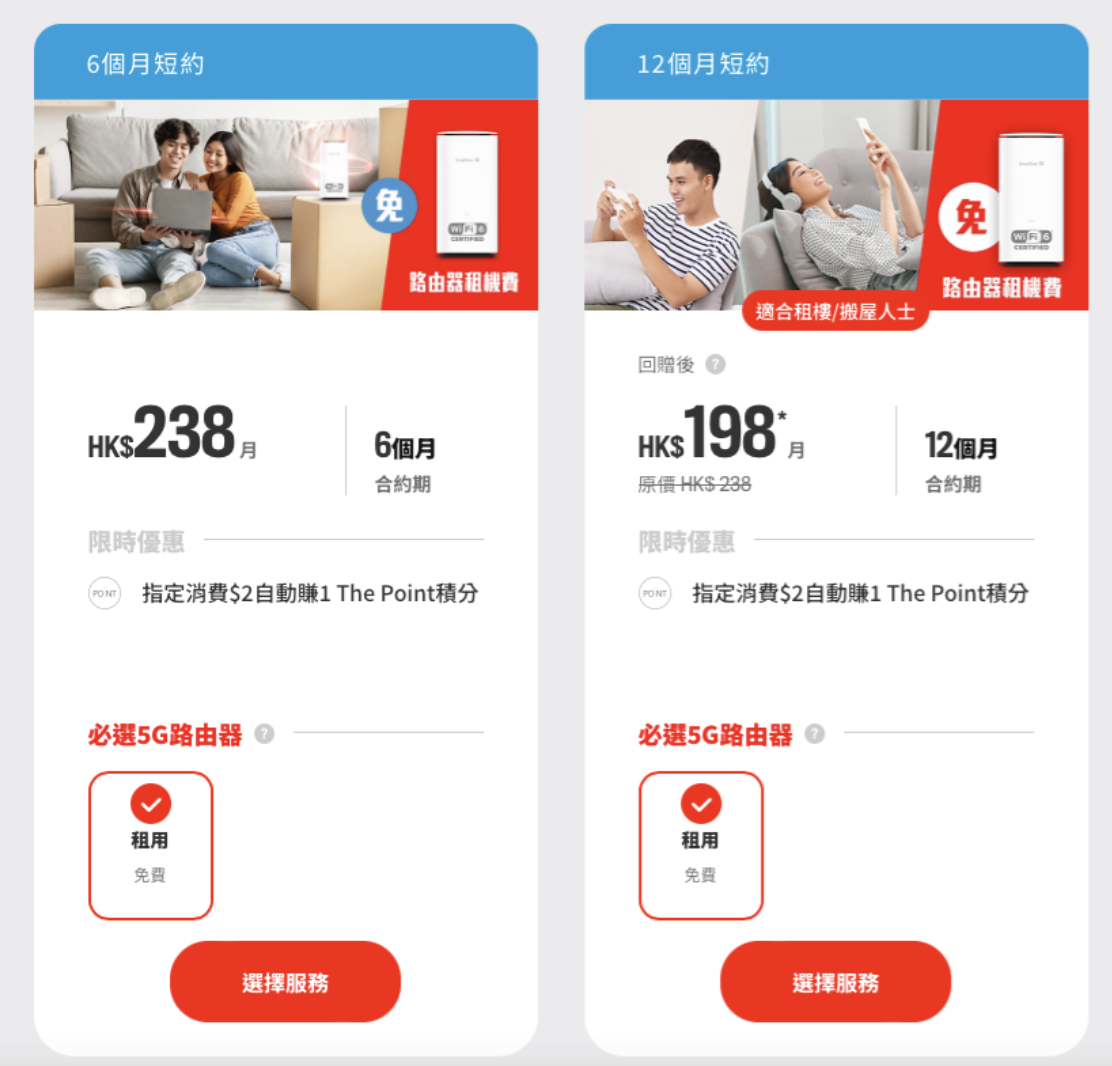 2024家居寬頻收費比較-SMARTONE