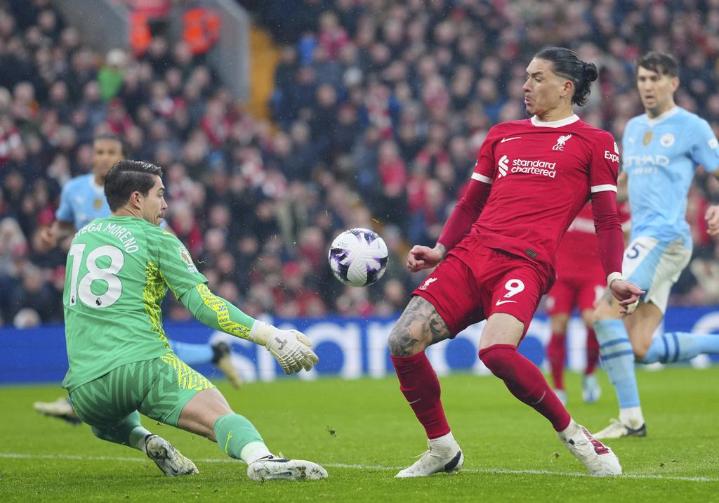 英超|利物浦和曼城得失球不及阿仙奴居次。(美聯社)