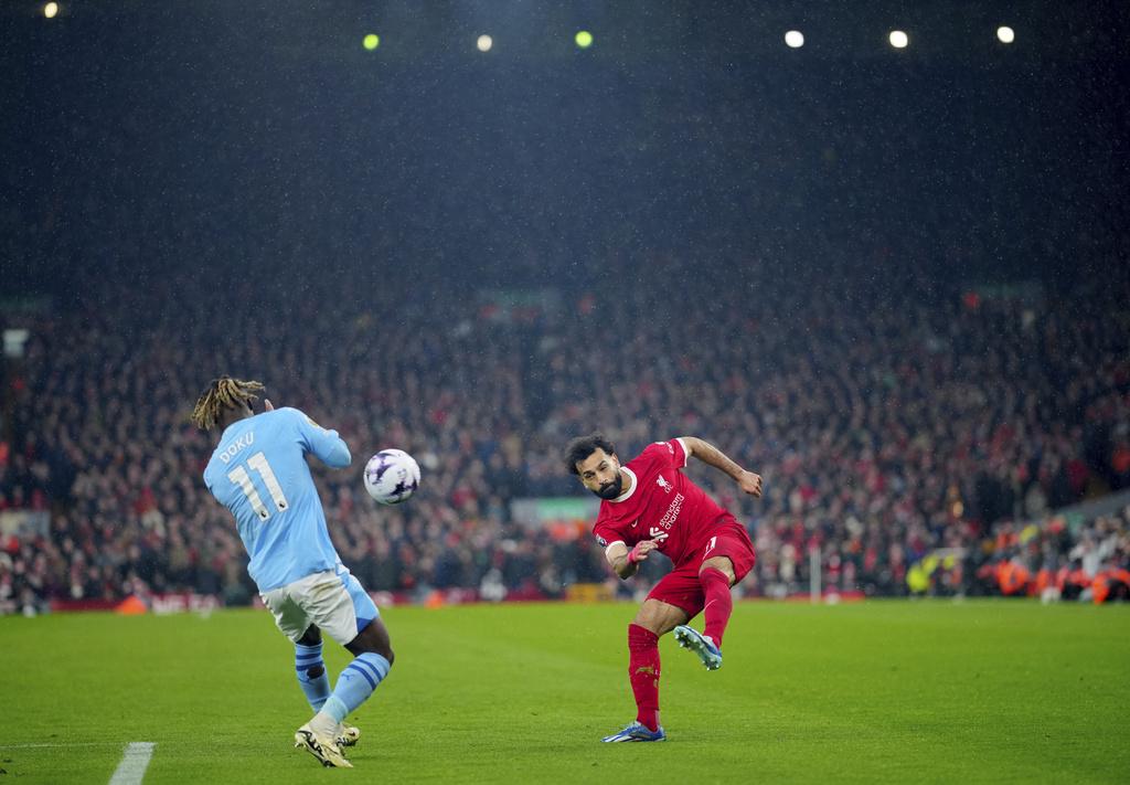 英超|利物浦和曼城得失球不及阿仙奴居次。(美聯社)