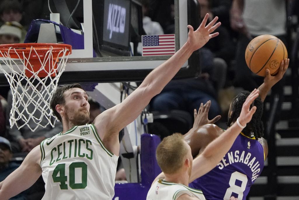 塞爾特人123:107擊敗爵士。(美聯社)