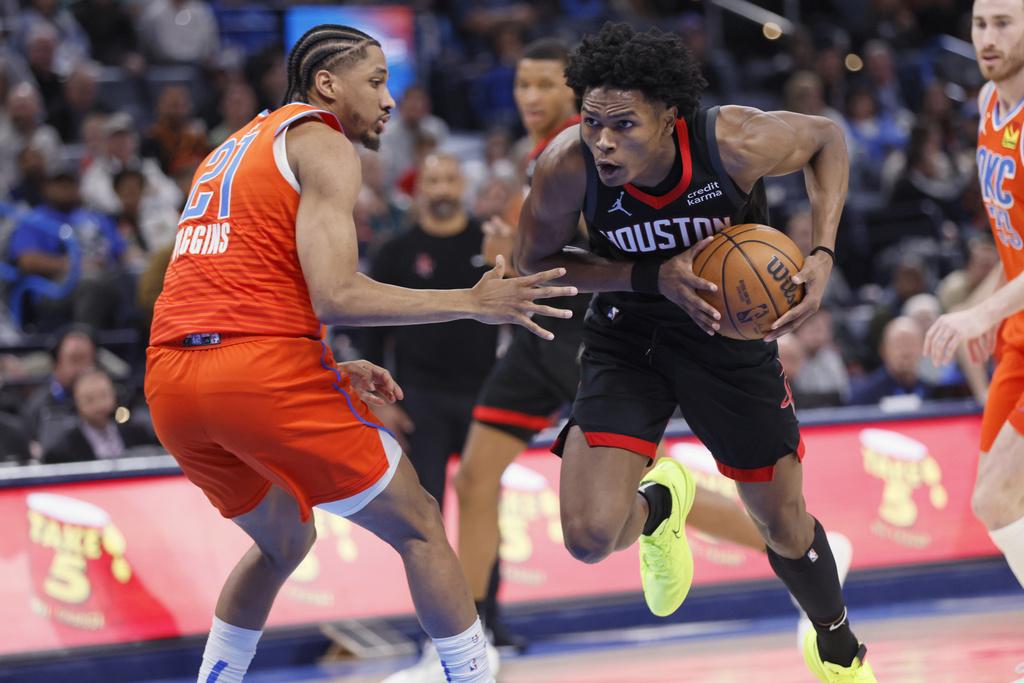 火箭加時132:126擊敗雷霆取得10連勝。(美聯社)