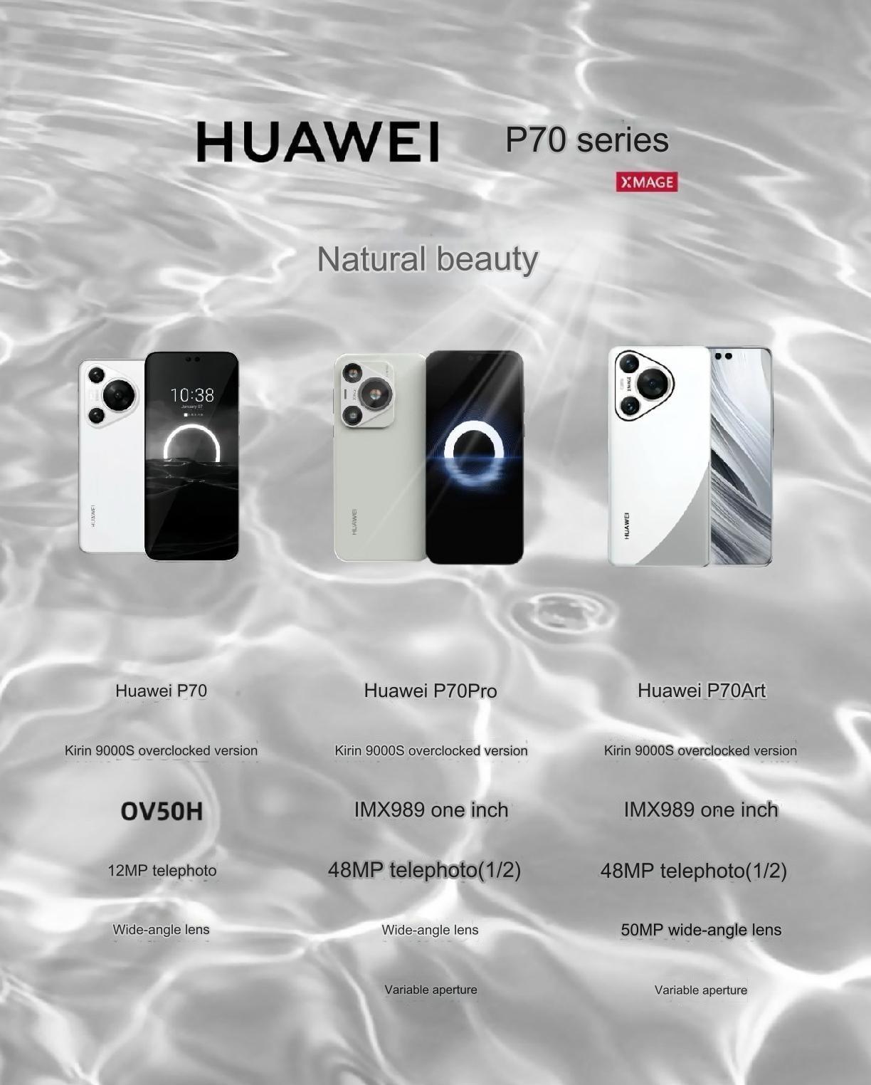 華為 P70、P70 Pro、P70 Art規格 支援 5G+50MP三鏡頭