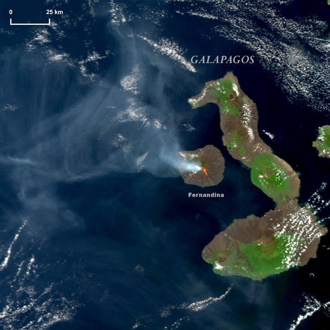 厄瓜多爾火山事隔4年再爆發黑夜染紅 煙柱3公里高 (網上圖片)
