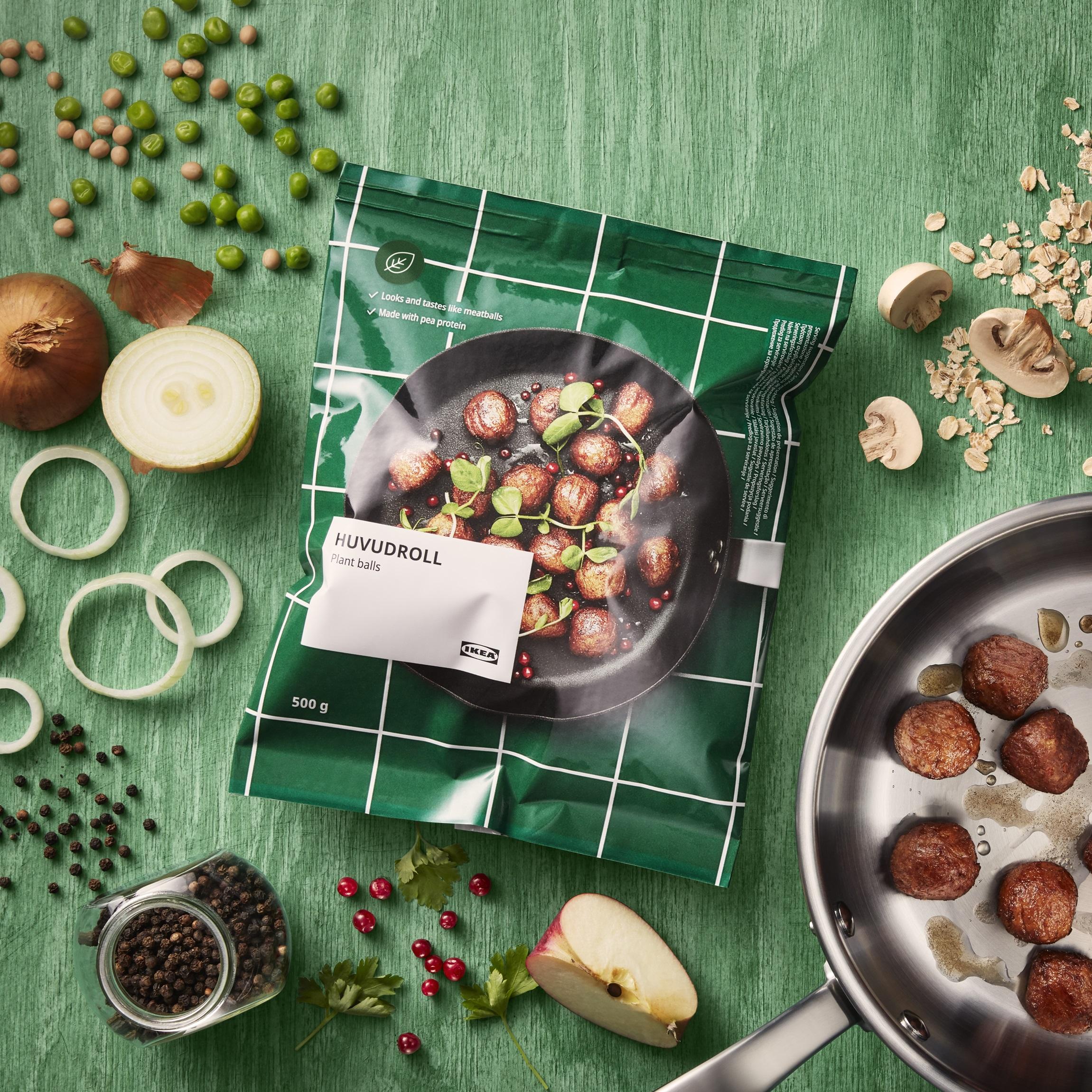 HUVUDROLL植物素肉丸(急凍) 1000克 優惠價 HKD/MOP $39