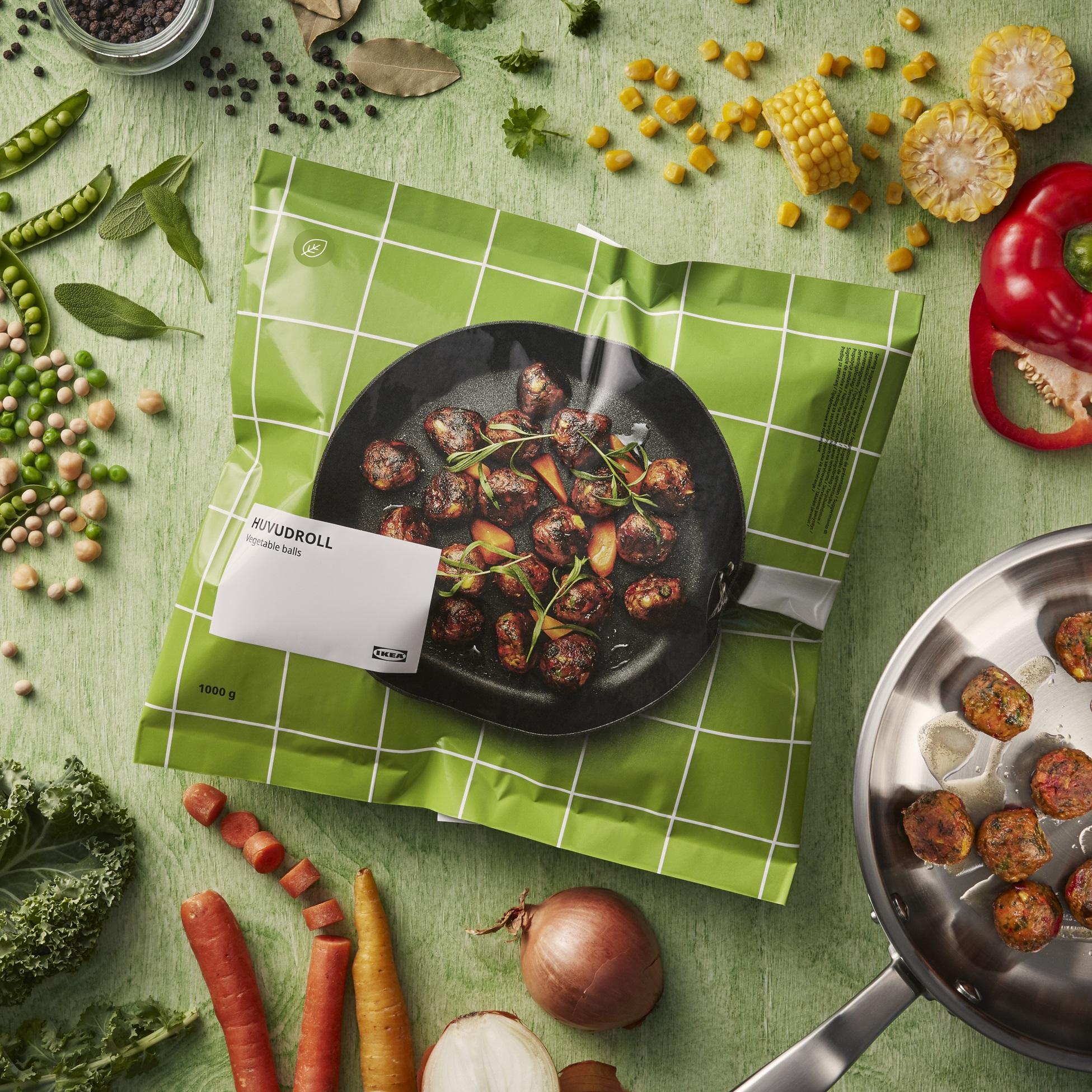 HUVUDROLL素菜丸(急凍) 1000克 優惠價 HKD/MOP $59