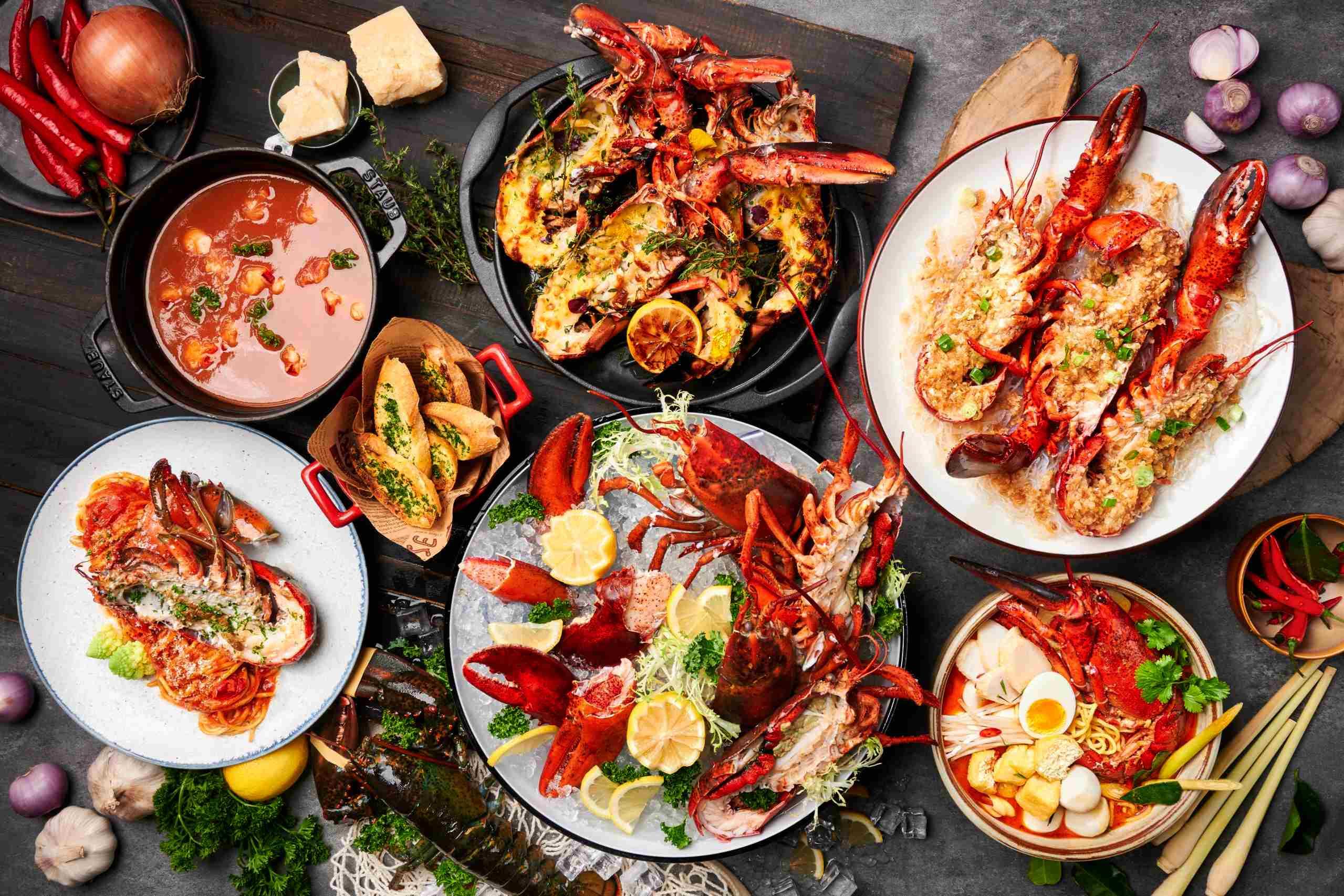 多款精緻美味的龍蝦菜式