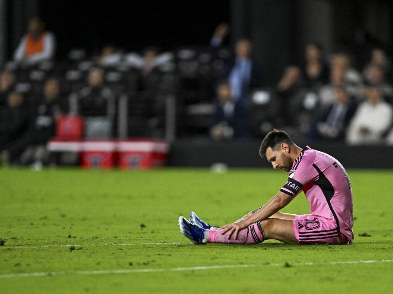 美斯受傷 缺陣阿根廷國家隊友賽薩爾瓦多及哥斯達黎加,圖為美斯效力國際邁亞密時。