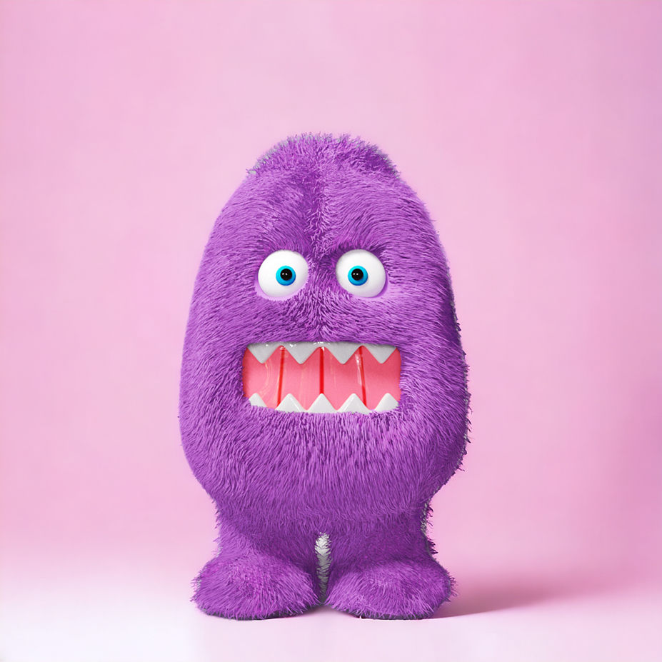 Purple Hazy Fuzz毛公仔(15cm)$180