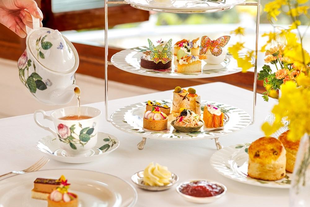 「花香春溢下午茶」三層架精緻美點