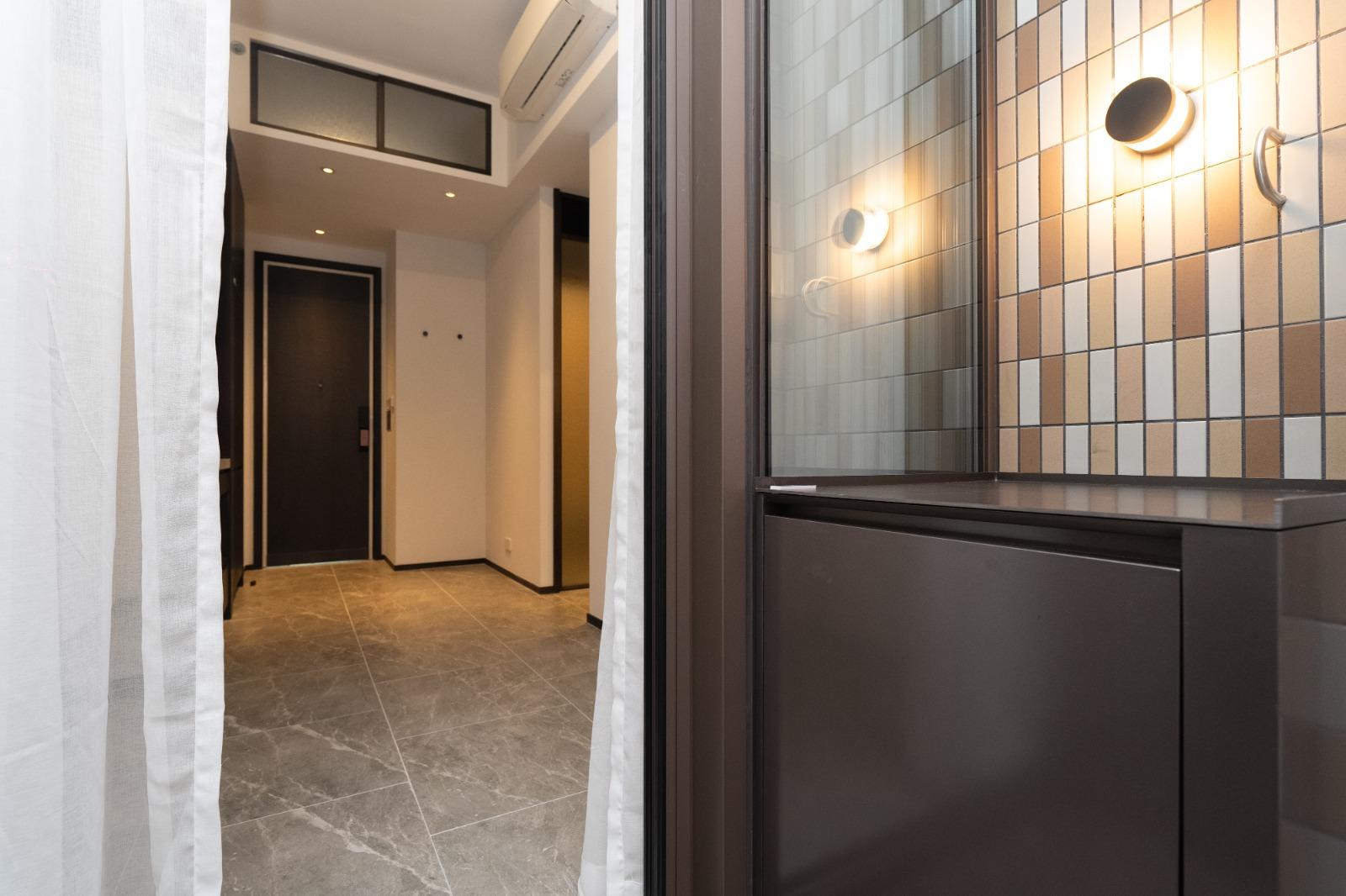 恒基新盤BelgraviaPlace示範單位1a座。(林靄怡攝)